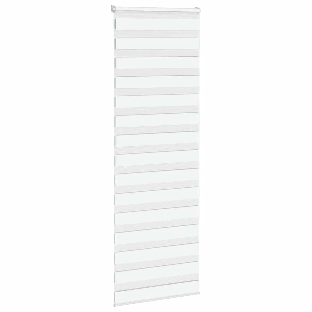 Vidaxl Zebra Roller Blind 75x230 CM Fabric Ancho de 70.9 cm de poliéster blanco