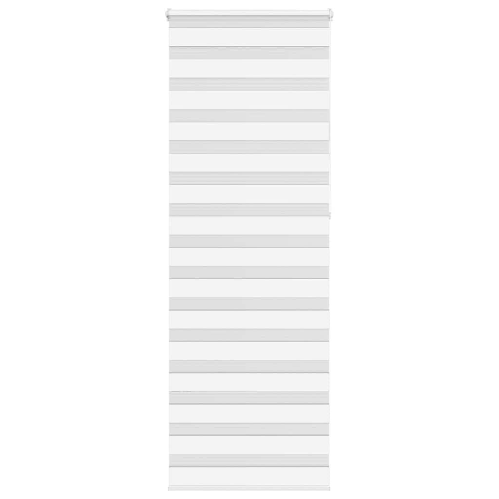 Vidaxl Zebra Roller Blind 80x230 cm støvbredde 75,9 cm polyester hvid