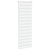 Vidaxl Zebra Roller Blind 80x230 cm støvbredde 75,9 cm polyester hvid