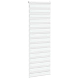 Vidaxl zebra rullo cieco 85x230 cm Larghezza tessuto 80,9 cm in poliestere bianco