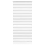 Vidaxl Zebra Roller Blind 110x230 cm Stofbredde 105,9 cm polyester hvid