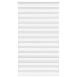 Vidaxl Zebra Roller Blind 120x230 CM Szerokość tkaniny 115,9 cm poliestrowa Biała