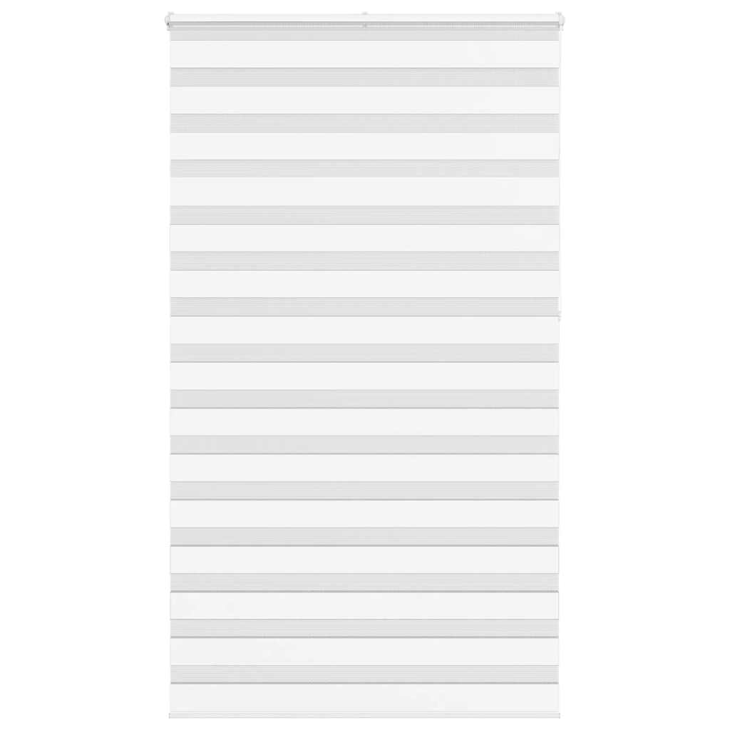 Vidaxl Zebra Roller Blind 135x230 CM Szerokość tkaniny 130,9 cm poliestrowa biała