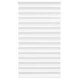 Vidaxl zebra rullo cieco 135x230 cm Larghezza tessuto 130,9 cm in poliestere bianco