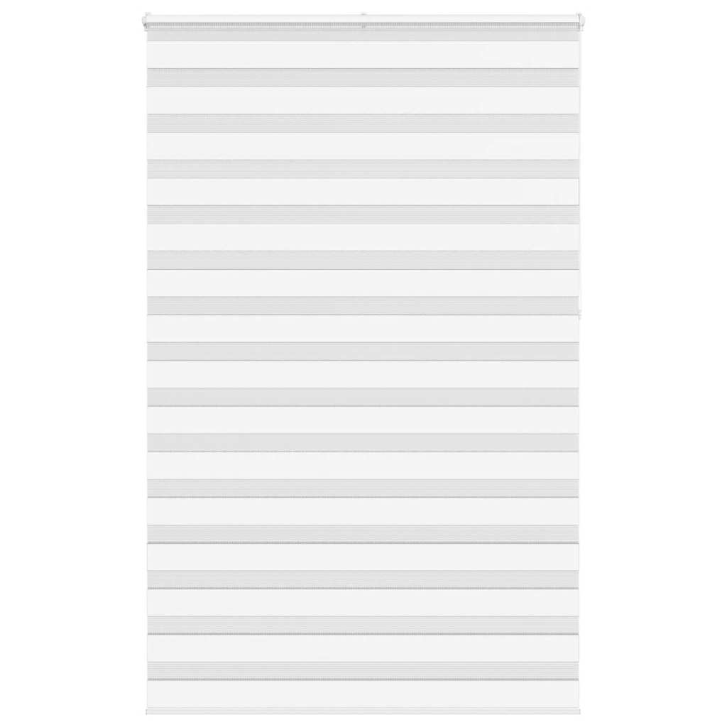 Vidaxl zebra rullo cieco 145x230 cm Larghezza tessuto 140,9 cm in poliestere bianco