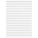 Vidaxl Zebra Roller Blind 160x230 CM Fabric Ancho de 155.9 cm de poliéster blanco