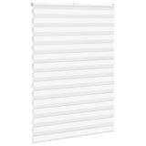 Vidaxl zebra rullo cieco 165x230 cm Larghezza tessuto 160,9 cm in poliestere bianco