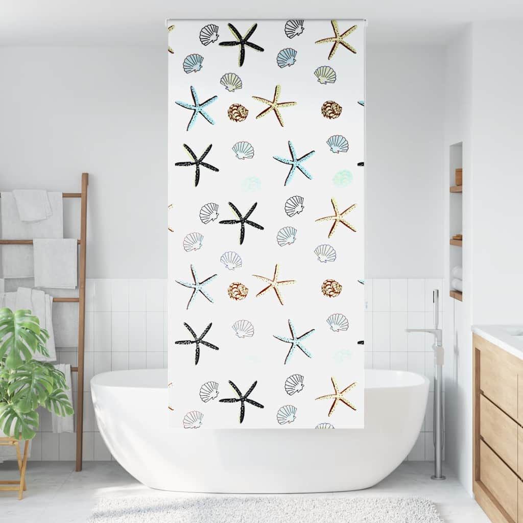 Vidaxl rideau à rouleau de douche 90x240 cm Largeur de poussière 86 cm