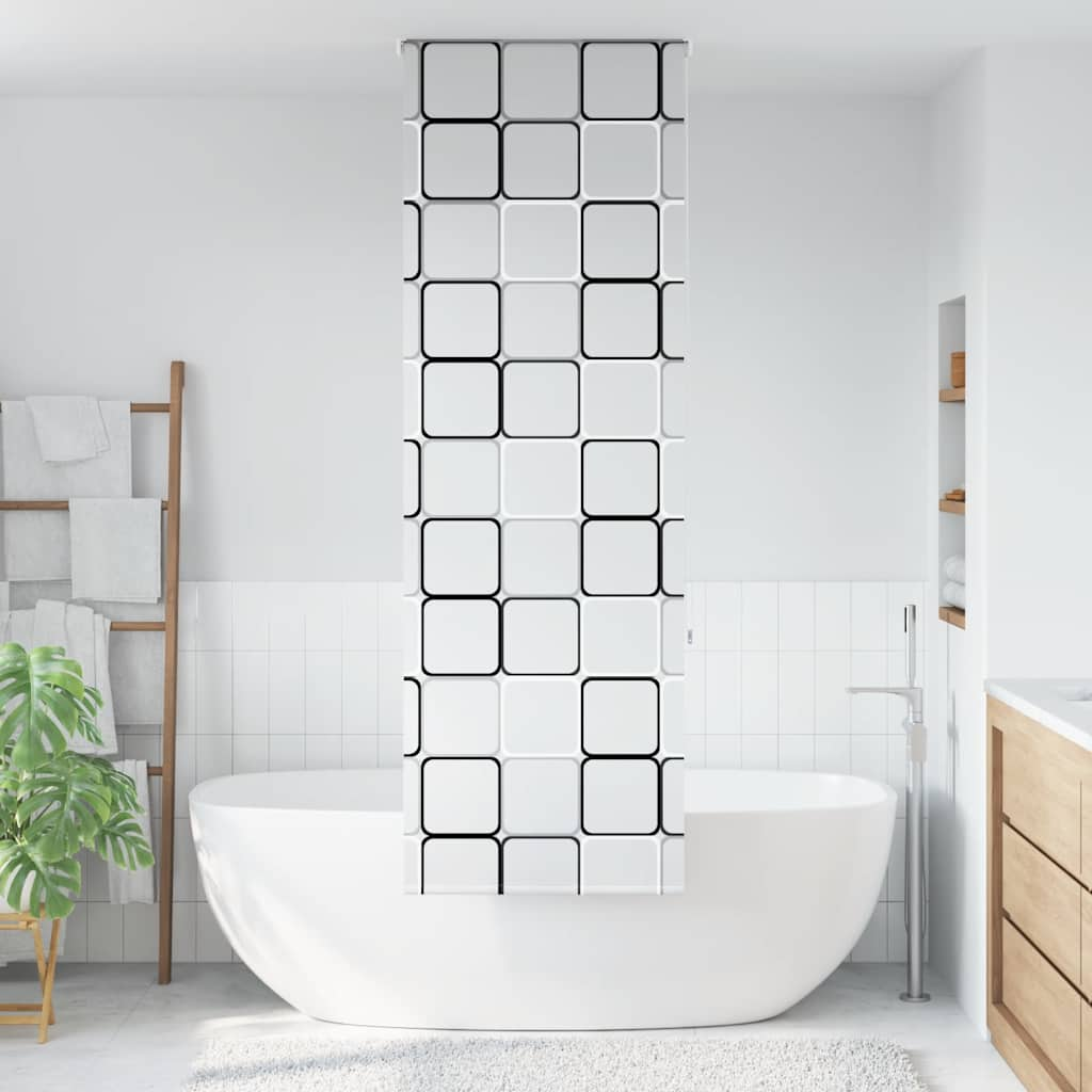 Vidaxl rideau à rouleau de douche 70x240 cm Largeur de poussière 66 cm