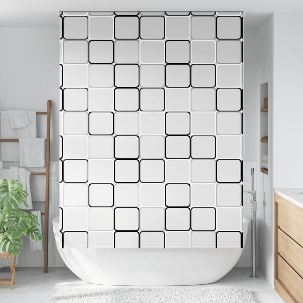 Vidaxl Shower Roller Curtain 150x240 cm Largeur de tissu 146 cm