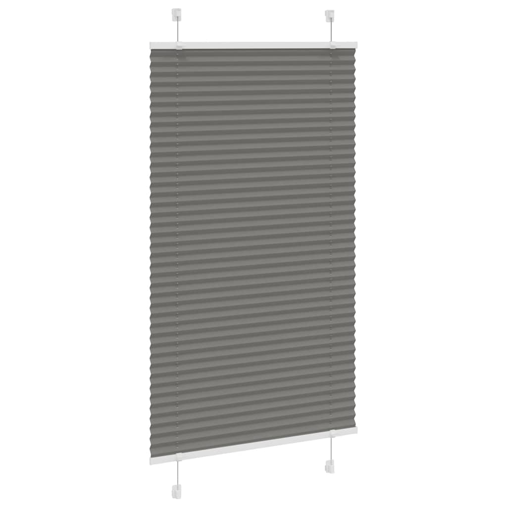 Vidaxx Plissee-Rollo 80x100 cm Stoffbreite 79,4 cm Anthrazit