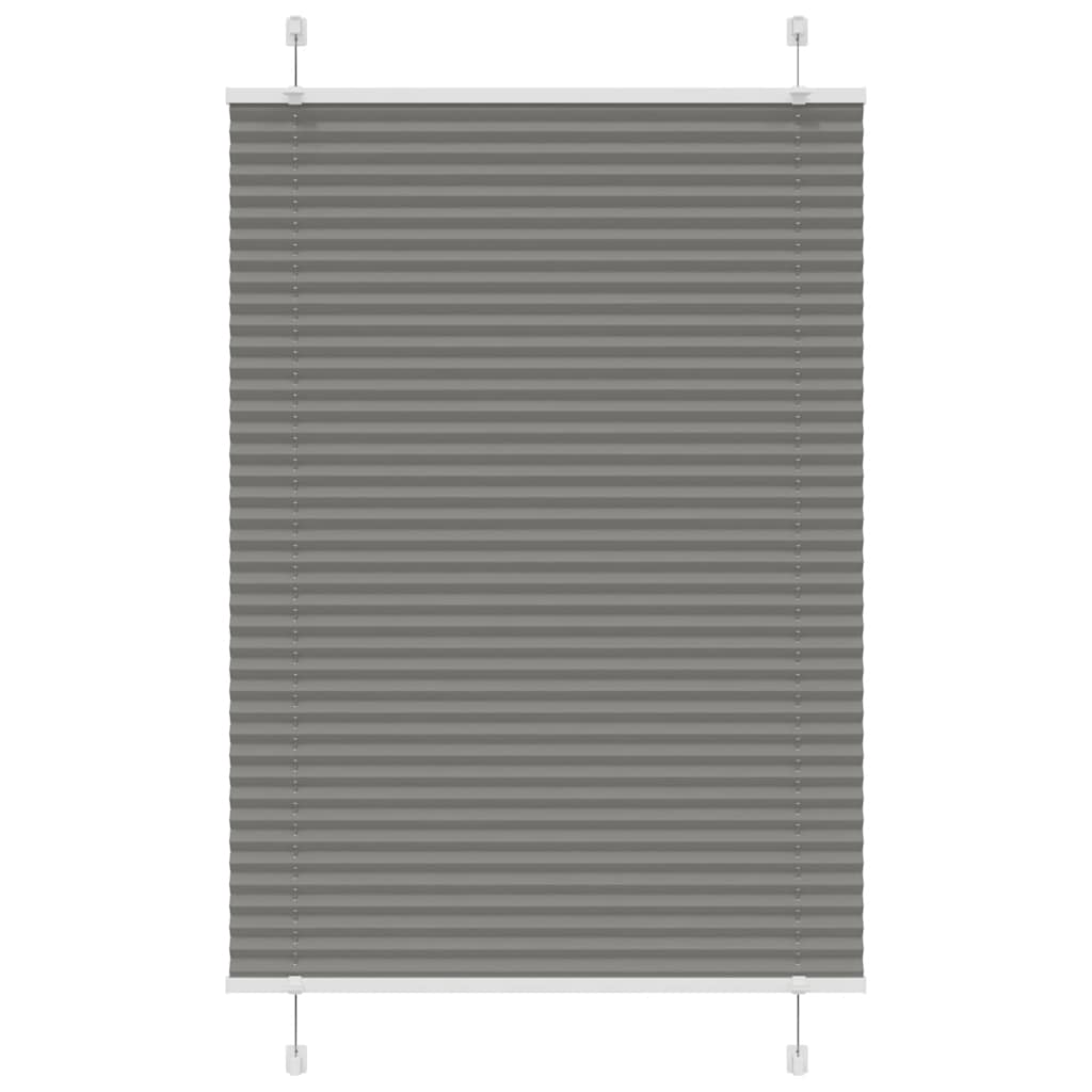 Vidaxx Plissee-Rollo 85x100 cm Stoffbreite 84,4 cm Anthrazit