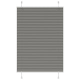 Vidaxx Plissee-Rollo 90x100 cm Stoffbreite 89,4 cm Anthrazit