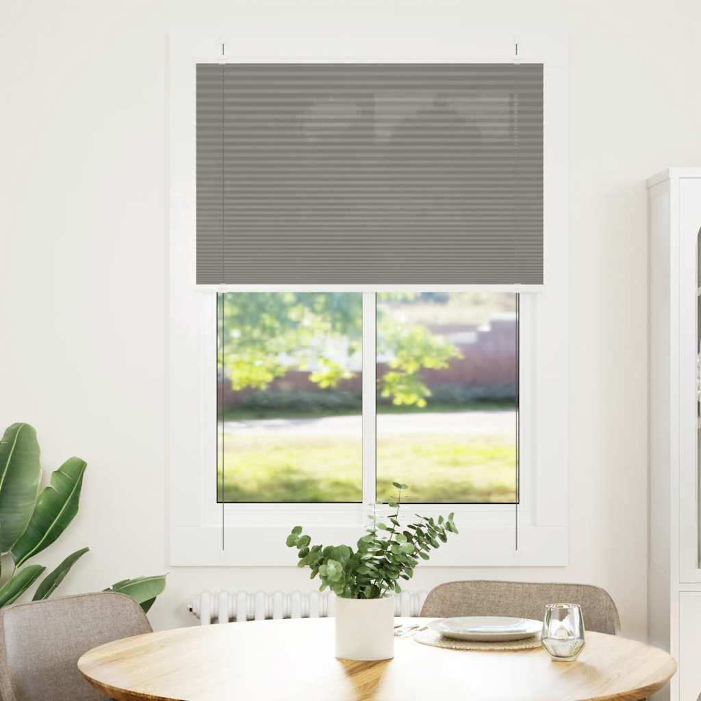 Vidaxx Plissee-Rollo 95x100 cm Stoffbreite 94,4 cm Anthrazit