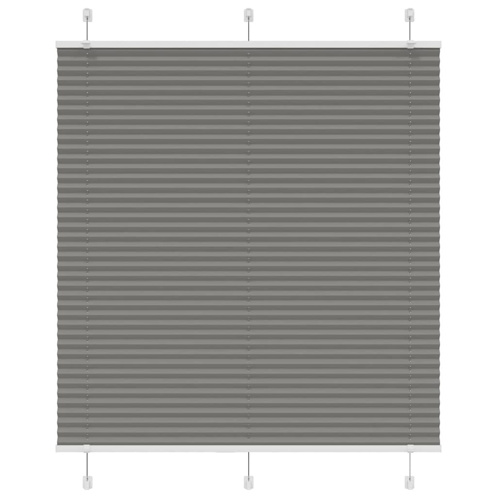 Vidaxx Plissee-Rollo 120x100 cm Stoffbreite 119,4 cm Anthrazit
