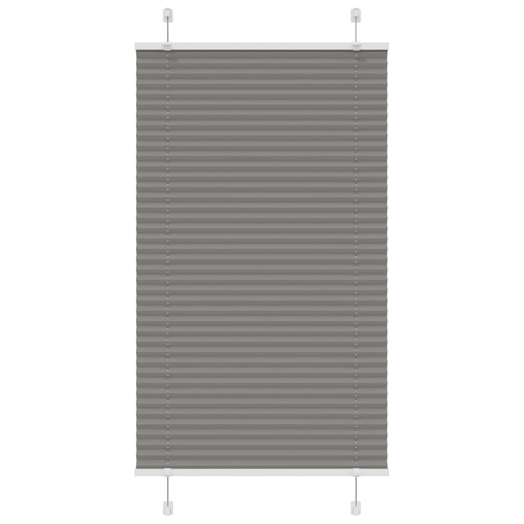 Vidaxl plissé rolgordijn 80x150 cm stofbreedte 79,4 cm antraciet