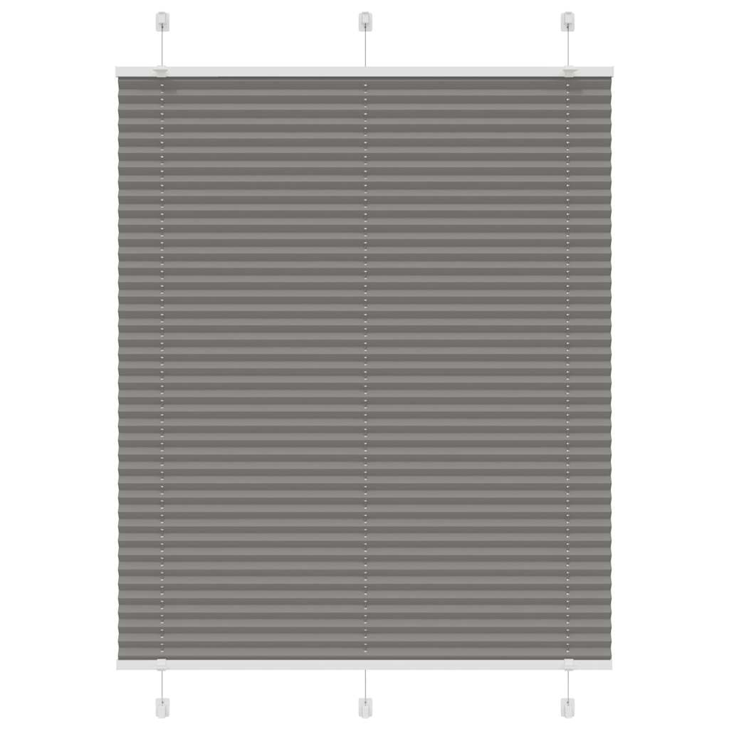 Vidaxl plissé rolgordijn 110x150 cm stofbreedte 109,4 cm antraciet