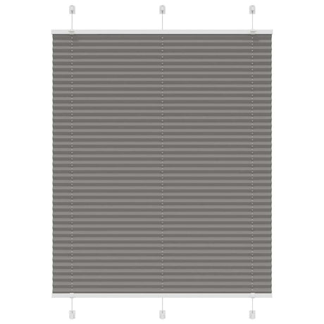 Vidaxl plissé rolgordijn 110x150 cm stofbreedte 109,4 cm antraciet