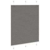Vidaxl plissé rolgordijn 110x150 cm stofbreedte 109,4 cm antraciet