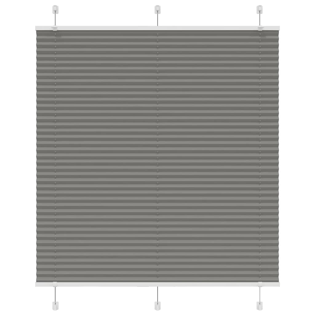 Vidaxl plissé rolgordijn 115x150 cm stofbreedte 114,4 cm antraciet
