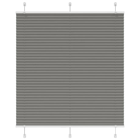 Vidaxl plissé rolgordijn 115x150 cm stofbreedte 114,4 cm antraciet