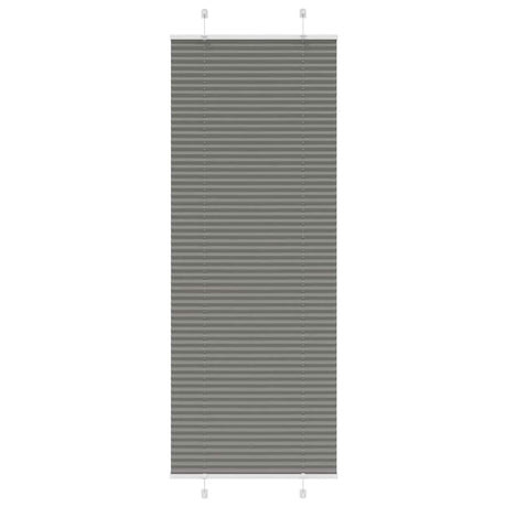 Vidaxl plissé rolgordijn 80x200 cm stofbreedte 79,4 cm antraciet