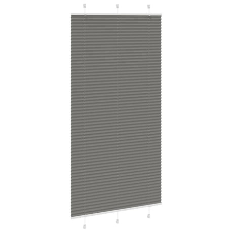 Vidaxl plissé rolgordijn 105x200 cm stofbreedte 104,4 cm antraciet