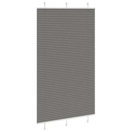 Vidaxl plissé rolgordijn 115x200 cm stofbreedte 114,4 cm antraciet