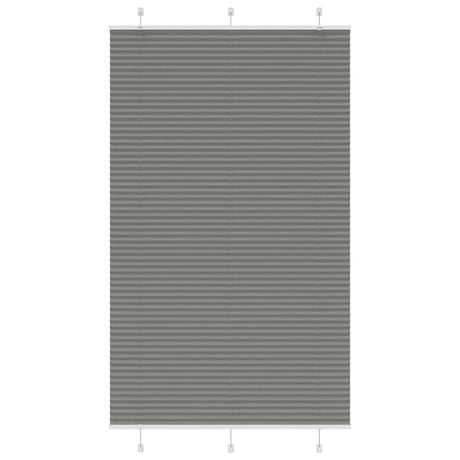 Vidaxl plissé rolgordijn 120x200 cm stofbreedte 119,4 cm antraciet