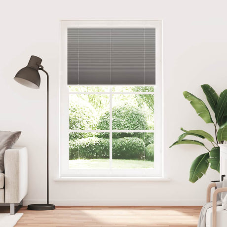 Vidaxl plissé rolgordijn 120x200 cm stofbreedte 119,4 cm antraciet