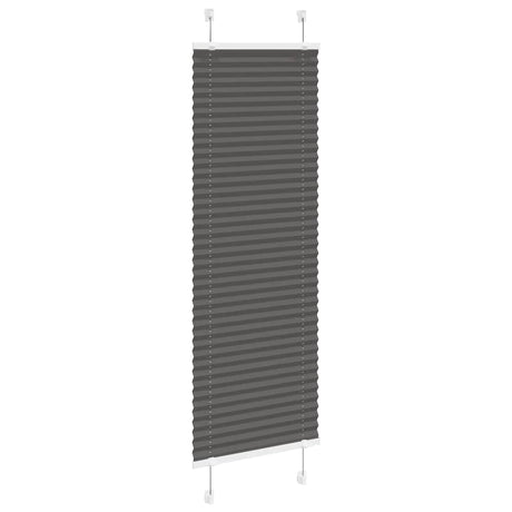 Vidaxl plissé rolgordijn 50x100 cm stofbreedte 49,4 cm polyester zwart