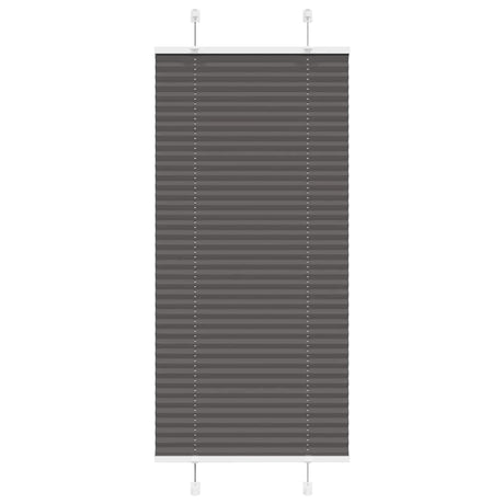 Vidaxl plissé rolgordijn 55x100 cm stofbreedte 54,4 cm polyester zwart