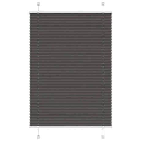 Vidaxl plissé rolgordijn 85x100 cm stofbreedte 84,4 cm polyester zwart