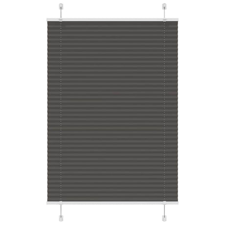 Vidaxl plissé rolgordijn 90x100 cm stofbreedte 89,4 cm polyester zwart