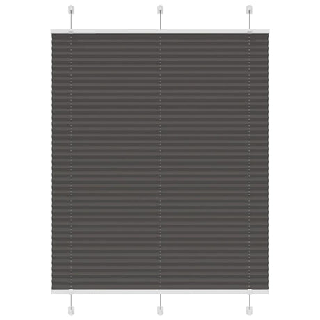 Vidaxl plissé rolgordijn 110x100cm stofbreedte 109,4cm polyester zwart