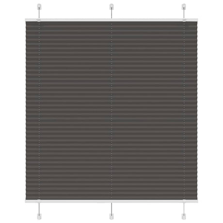 Vidaxl plissé rolgordijn 115x100cm stofbreedte 114,4cm polyester zwart