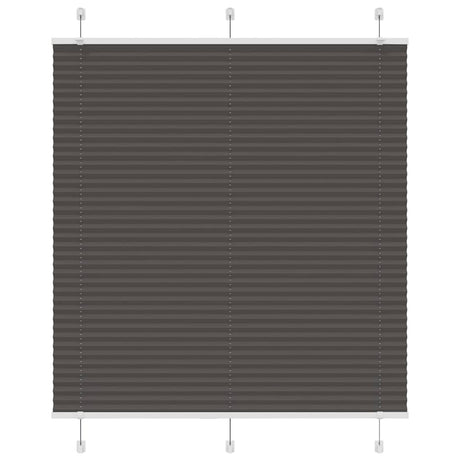 Vidaxl plissé rolgordijn 120x100cm stofbreedte 119,4cm polyester zwart