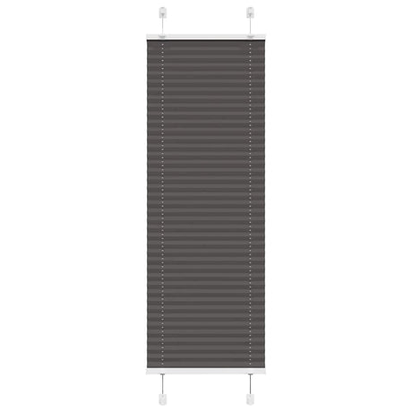 Vidaxl plissé rolgordijn 45x150 cm stofbreedte 44,4 cm polyester zwart
