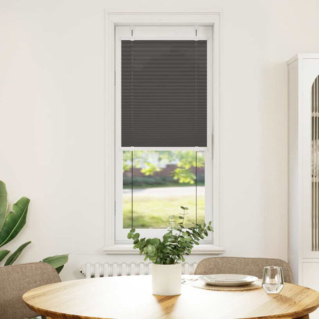 Vidaxl plissé rolgordijn 45x150 cm stofbreedte 44,4 cm polyester zwart