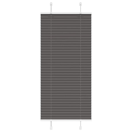 Vidaxl plissé rolgordijn 55x150 cm stofbreedte 54,4 cm polyester zwart