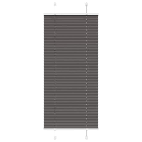 Vidaxl plissé rolgordijn 60x150 cm stofbreedte 59,4 cm polyester zwart