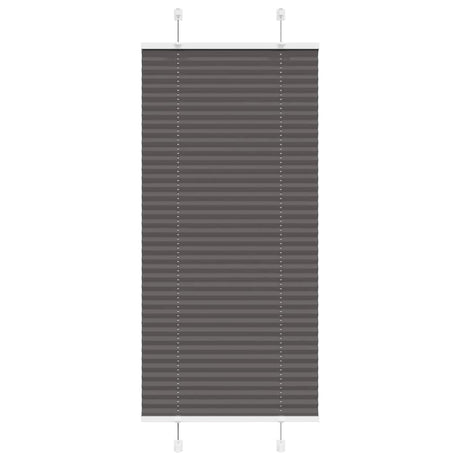 Vidaxl plissé rolgordijn 65x150 cm stofbreedte 64,4 cm polyester zwart