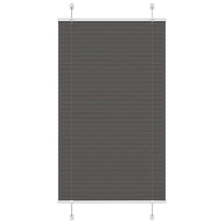 Vidaxl plissé rolgordijn 70x150 cm stofbreedte 69,4 cm polyester zwart