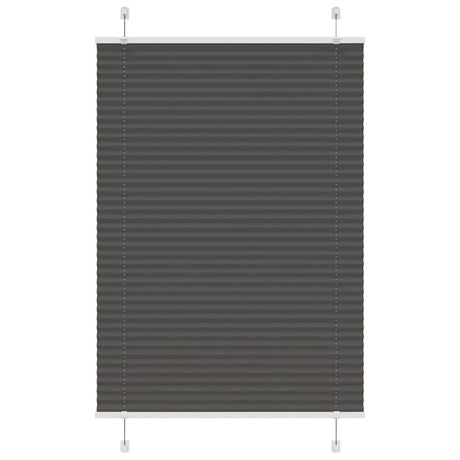 Vidaxl plissé rolgordijn 90x150 cm stofbreedte 89,4 cm polyester zwart
