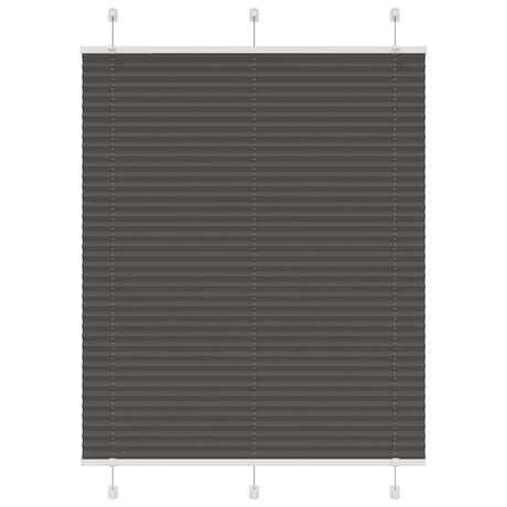 Vidaxl plissé rolgordijn 105x150cm stofbreedte 104,4cm polyester zwart