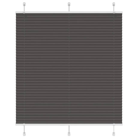 Vidaxl plissé rolgordijn 115x150cm stofbreedte 114,4cm polyester zwart