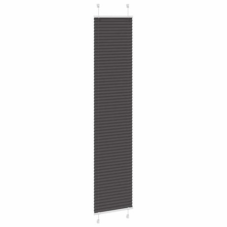 Vidaxl plissé rolgordijn 40x200 cm stofbreedte 39,4 cm polyester zwart