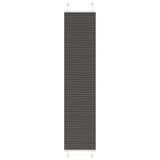 Vidaxl plissé rolgordijn 45x200 cm stofbreedte 44,4 cm polyester zwart