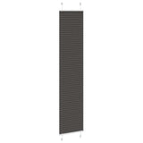 Vidaxl plissé rolgordijn 45x200 cm stofbreedte 44,4 cm polyester zwart