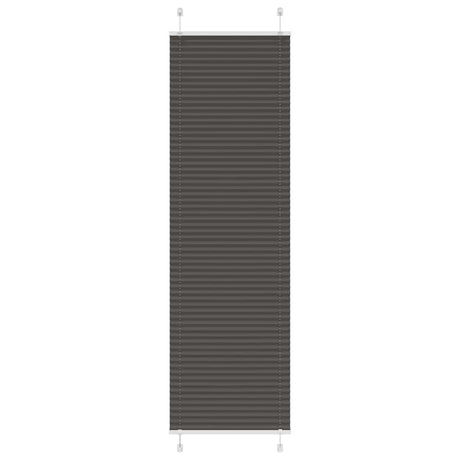Vidaxl plissé rolgordijn 60x200 cm stofbreedte 59,4 cm polyester zwart